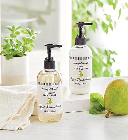 Royal Riviera&trade; Pear Scented Hand Lotion and Soap Set